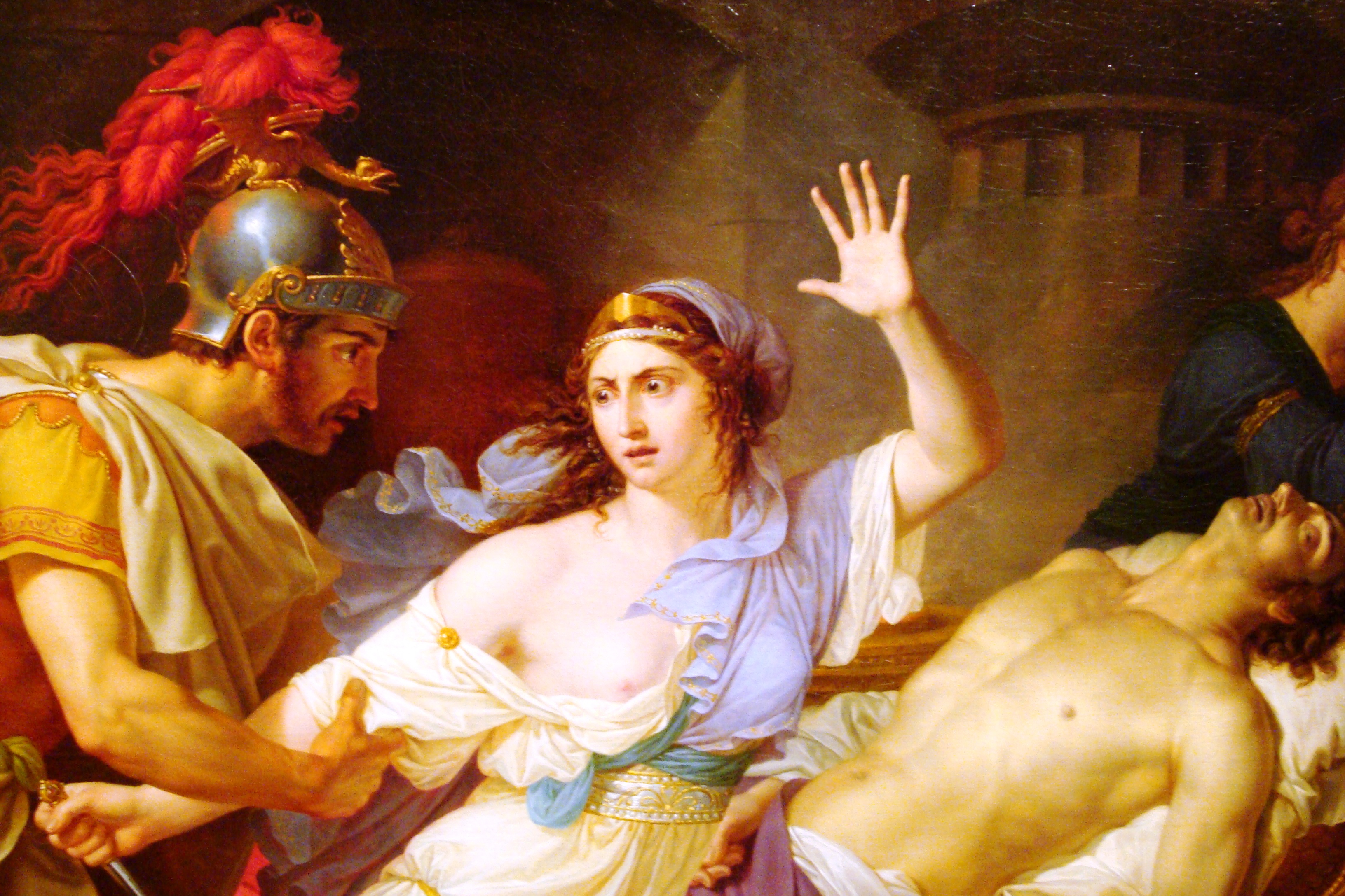 Cleopatra Captured by Roman Soldiers after the Death of Mark Antony