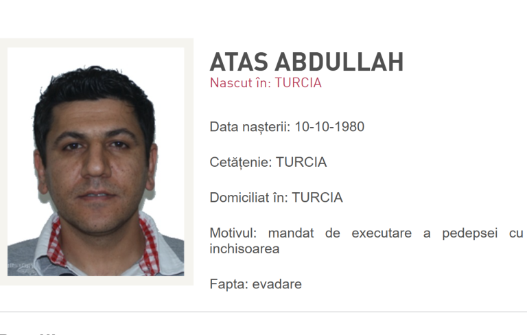 Motivul pentru care cetățeanul turc, condamnat pentru crimă și care a fugit, a fost lăsat în permisie: clarificările Penitenciarului Rahova.