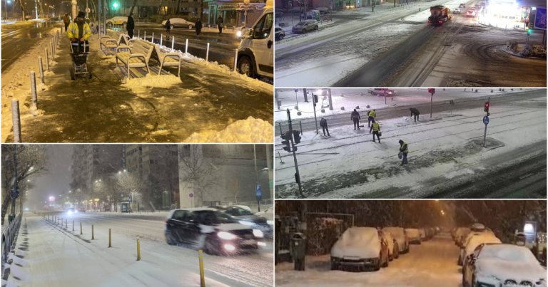 Iarnă neașteptată: Peste 50% din teritoriu afectat de temperaturi scăzute, ninsoare și furtuni de zăpadă. Șosele îngropate în zăpadă, echipele de drumuri intervin.