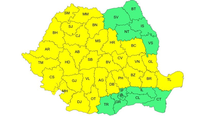 Vine furtuna în întreaga țară. Unde va lovi prima dată.